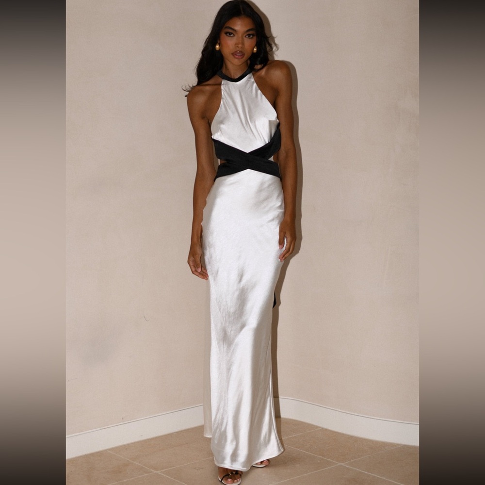 Nalani Satin Halter Maxi Dress